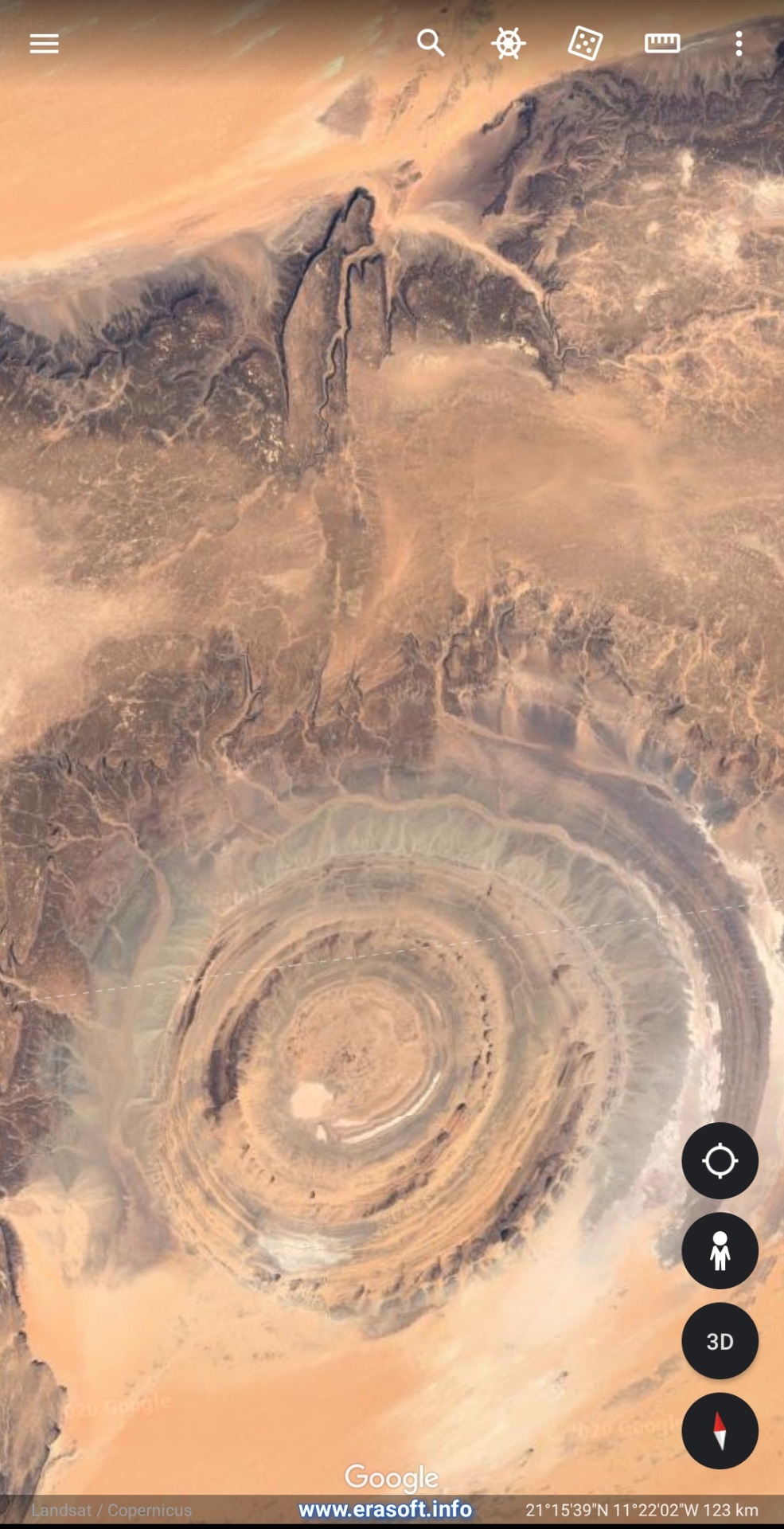 Eye of Sahara - Mauritania