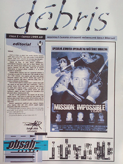 School magazine Débris 1999