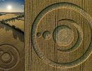 Crop circle at Clear Wood  Cley Hill  near Warminster  Wiltshire  UK