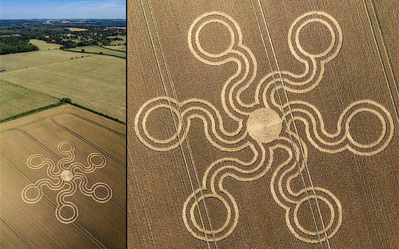 crop circle at Pepperbox Hill